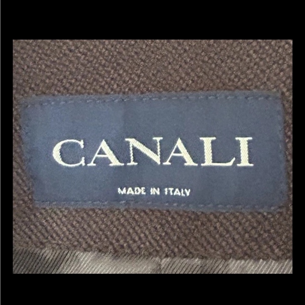 Canali Brown Velvety Car Coat Overcoat XL 54 Made in Italy Textured - Picture 7 of 10